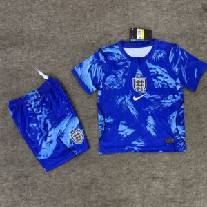 England Blue Goalkeeper Kids Kit