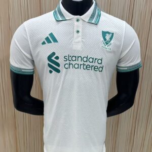 Liverpool Polo White Player Polo Shirt